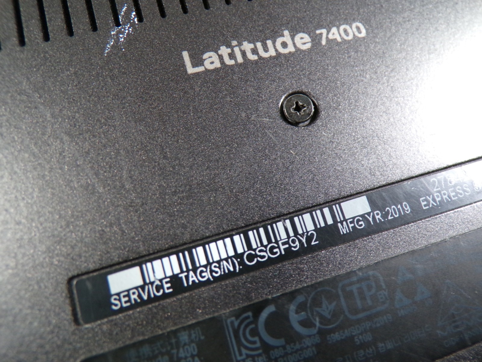 DELL LATITUDE 7400 INTEL CORE I7-8665U 1.90GHZ 8GB RAM
