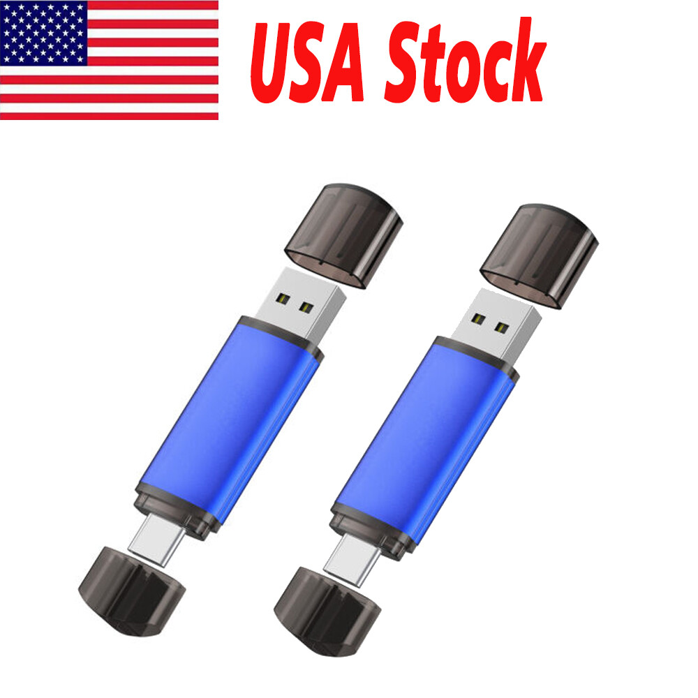 2Pack 32GB 64GB 128GB Type C USB 2.0 Flash Drive Pen Drive Drive Storage