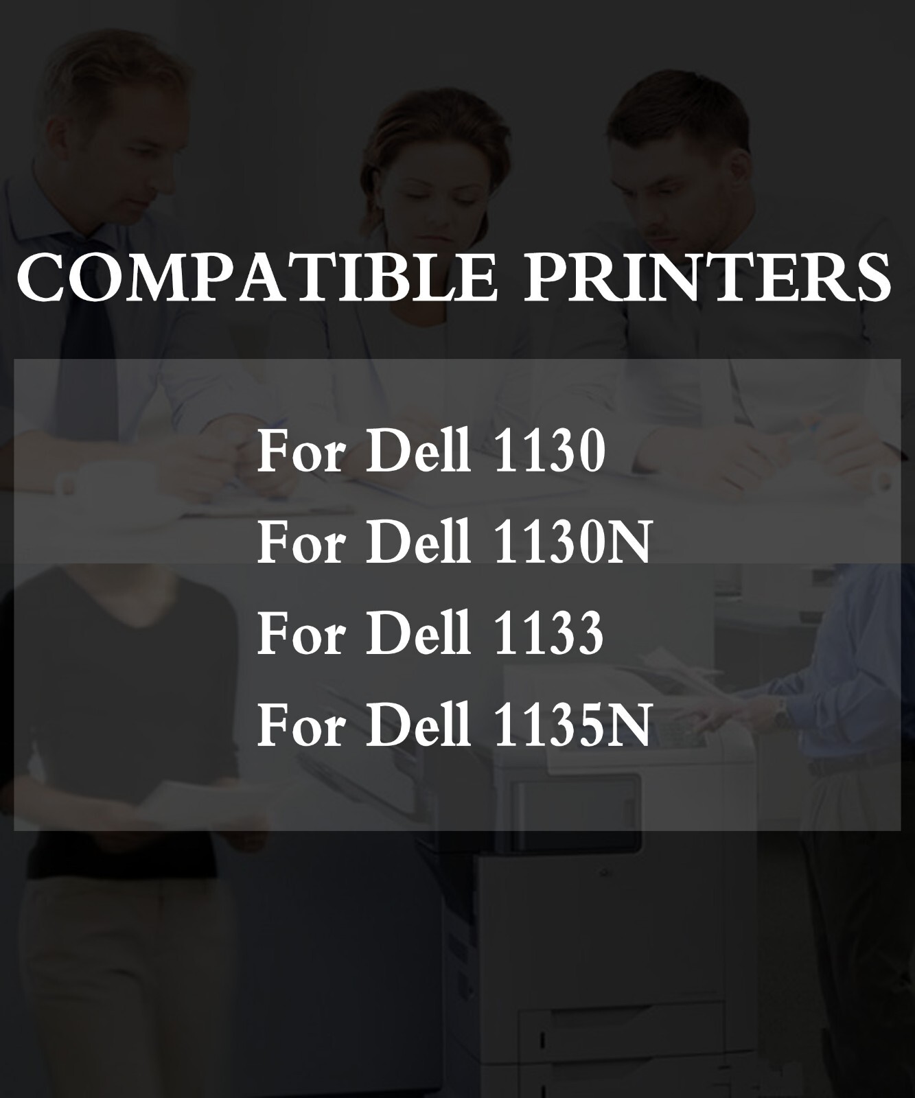 3-Pack Dell 1130 Toner Cartridge for 1135n 1130n 1133 1135 Printer