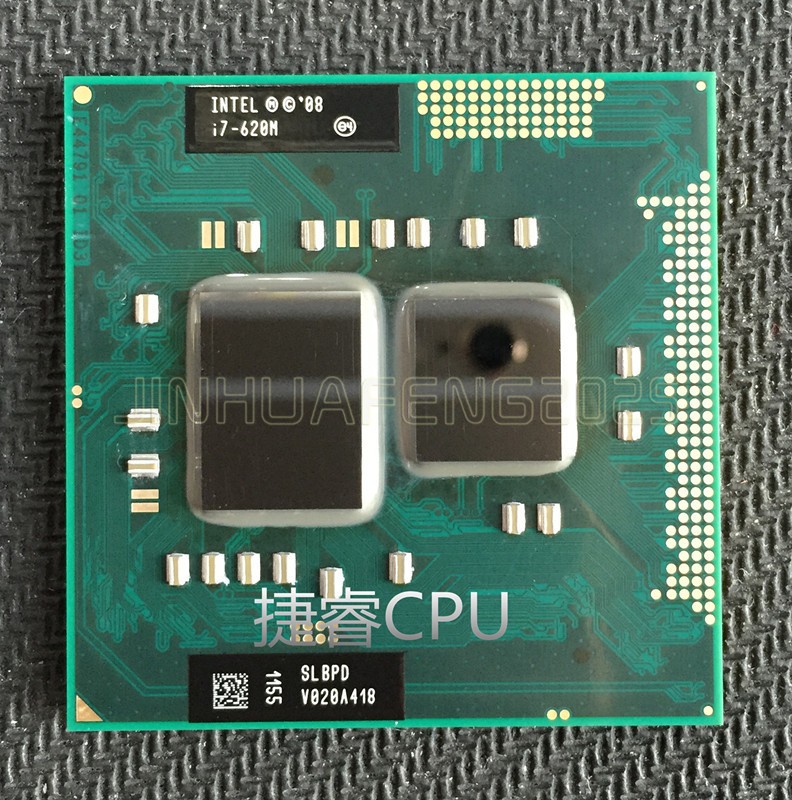 Intel Core i7-620M 2.66 GHz 4M Dual Core Laptop Processor SLBPD SLBTQ Socket G1