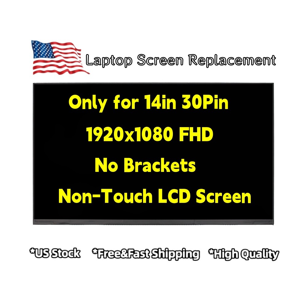 New For Dell 0FXXHW 30 Pins FHD Non-Touch Screen Replacement LCD Display 14.0in