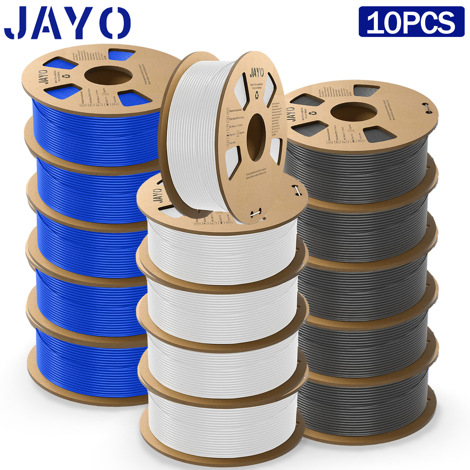 JAYO 5KG/10KG PLA Meta PETG PLA+ SILK 3D Printer Filament 1.75mm No tangle Lot