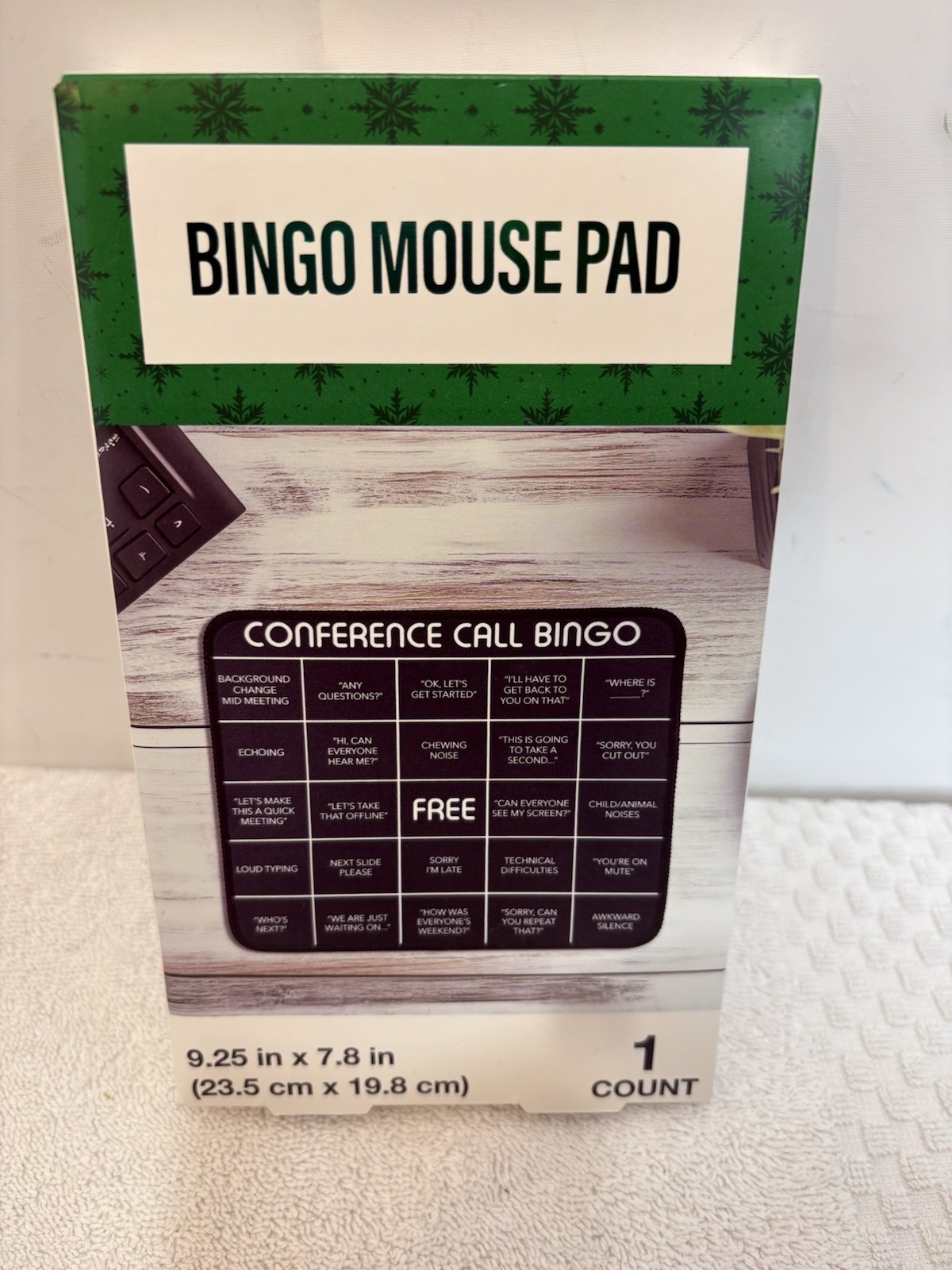 FESTIVE VOiCE BINGO MOUSE PAD 9.25 in x 7.8 in (23.5 cm x 19.8 cm)1COUNT