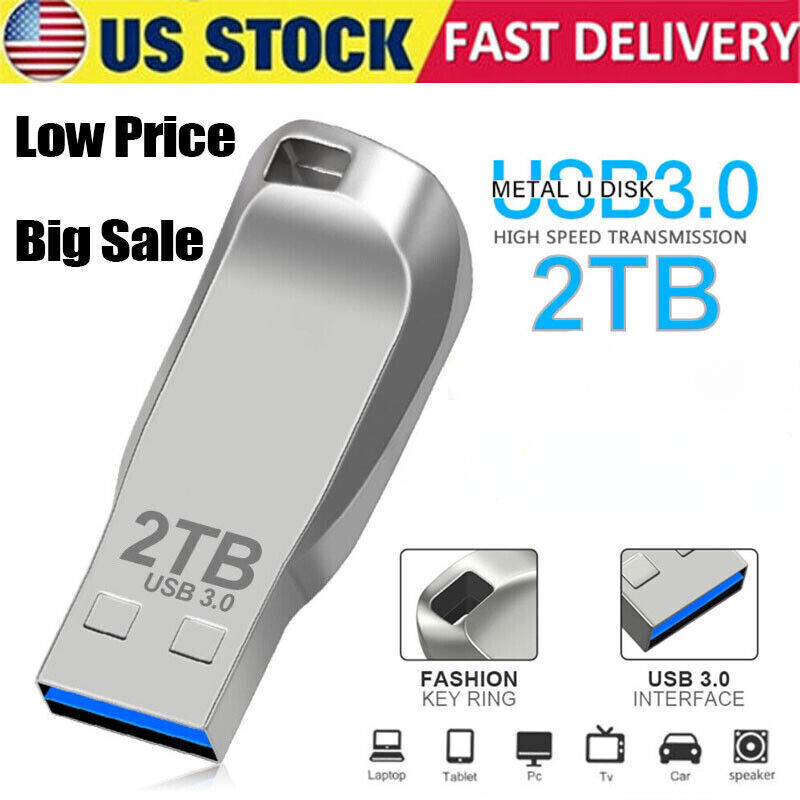 2TB USB 3.0 Flash Drive Thumb U Disk Memory Stick Pen PC Laptop Storage lot