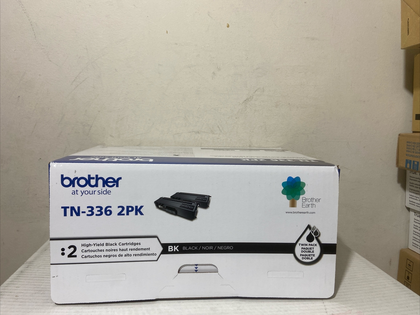 Genuine Brother Genuine High-Yield Black Toner Cartridge Twin Pack