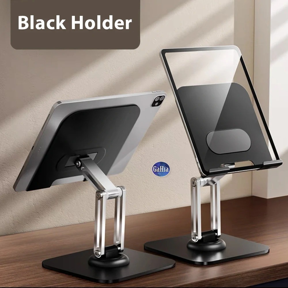 Black Or White Universal Desk Tablet Phone Stand Rotating Foldable Portable