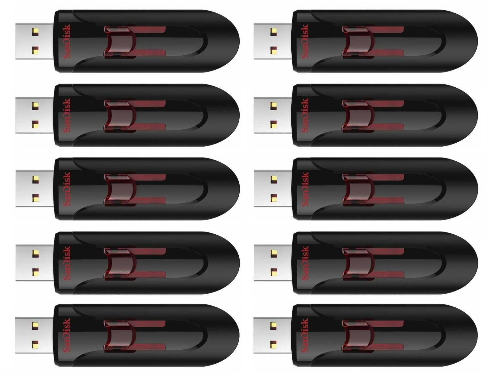 10 x SanDisk 16GB Cruzer Glide USB 3.0 Flash Pen Drive SDCZ60 SDCZ600-016G-B35