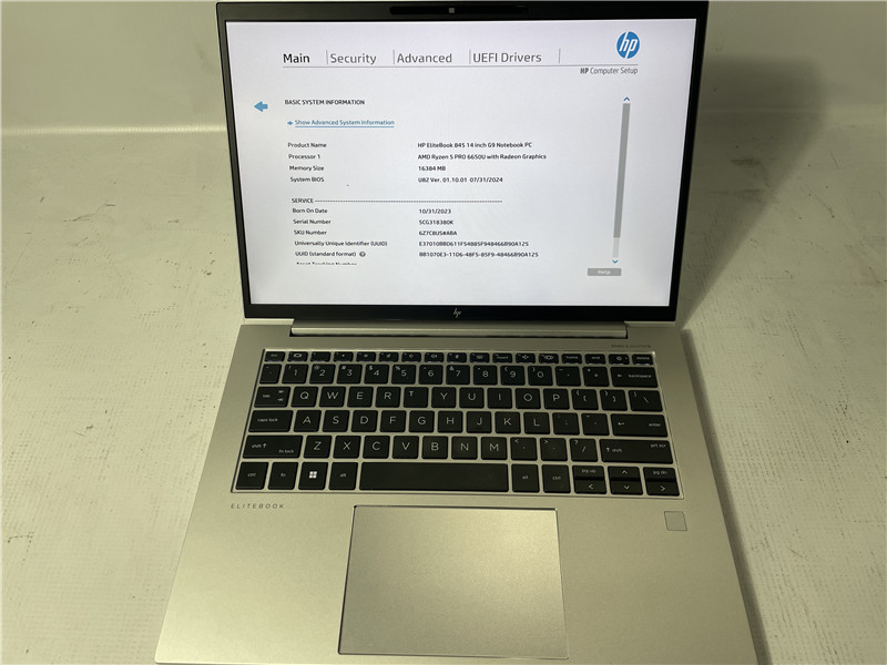 HP EliteBook 845 G9 Laptop Ryzen 5 PRO 6650U 16GB No SSD Win11 COA Grade C