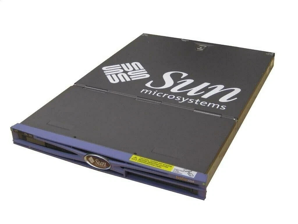 Sun Fire V210 Server, 1x 1.34GHz UltraSPARC IIIi CPU, 4GB Memory, 36GB HDD, DVD