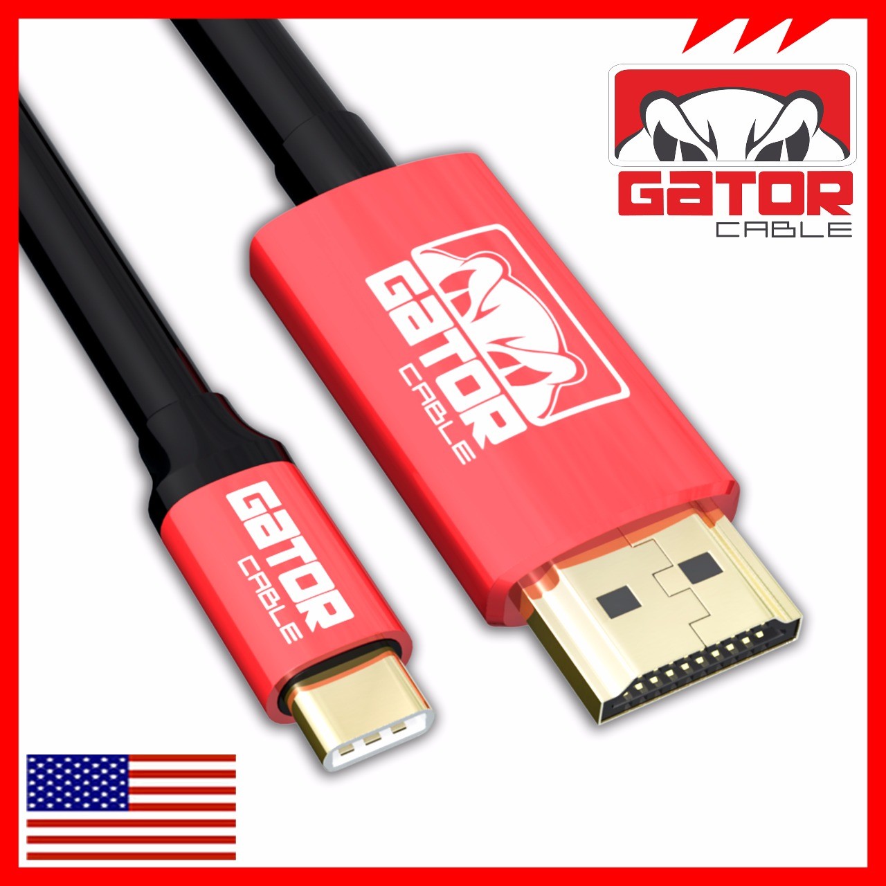 USB-C to HDMI Cable Adapter HDTV 4K 60Hz for Samsung MacBook Android iPhone LG
