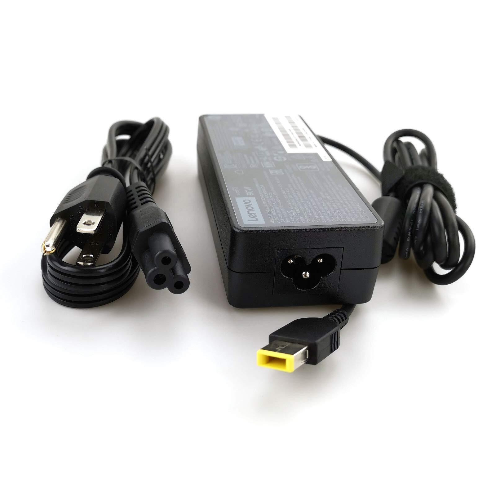 Lenovo 90W 20V 4.5A Laptop Charger AC Power Adapter Square Tip ThinkPad Genuine