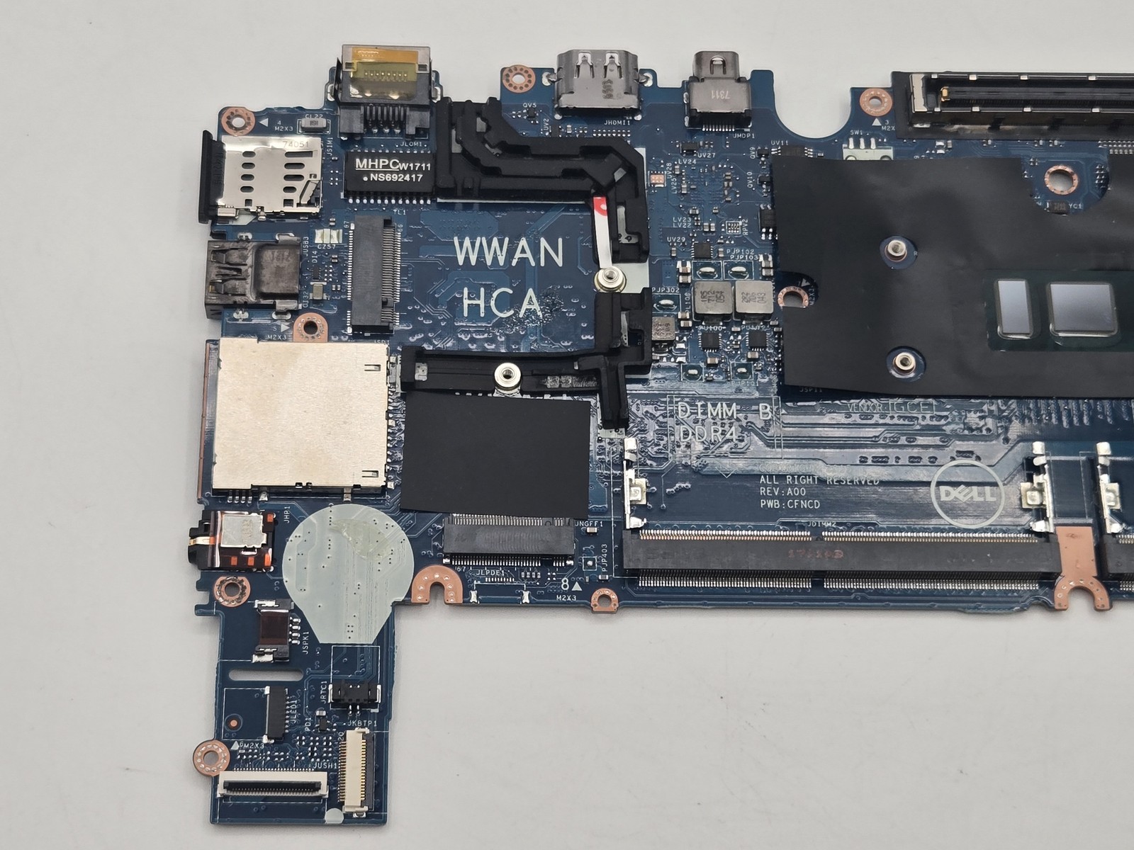 Dell Latitude E7270 i5-6300U Laptop Motherboard LA-C451P 0H7Y7K