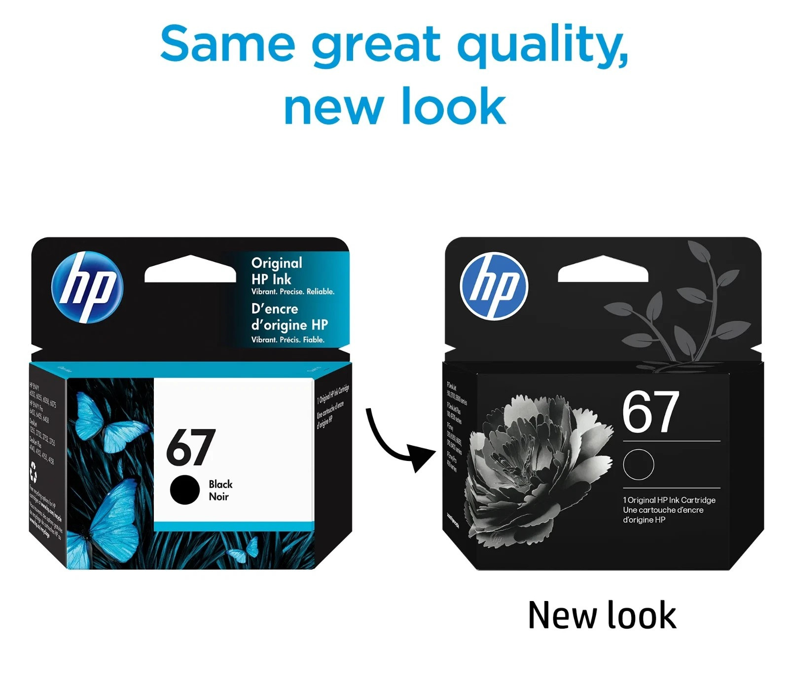 New Genuine HP 67 Black Ink Cartridge in Retail Box EXP 01/2028 Free Shipping