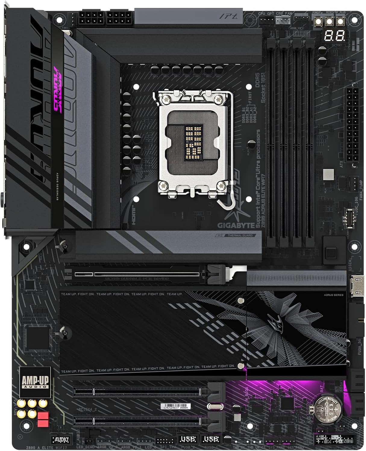 GIGABYTE Z890 AORUS Elite WIFI7 Intel LGA 1851 ATX DDR5 Desktop Motherboard