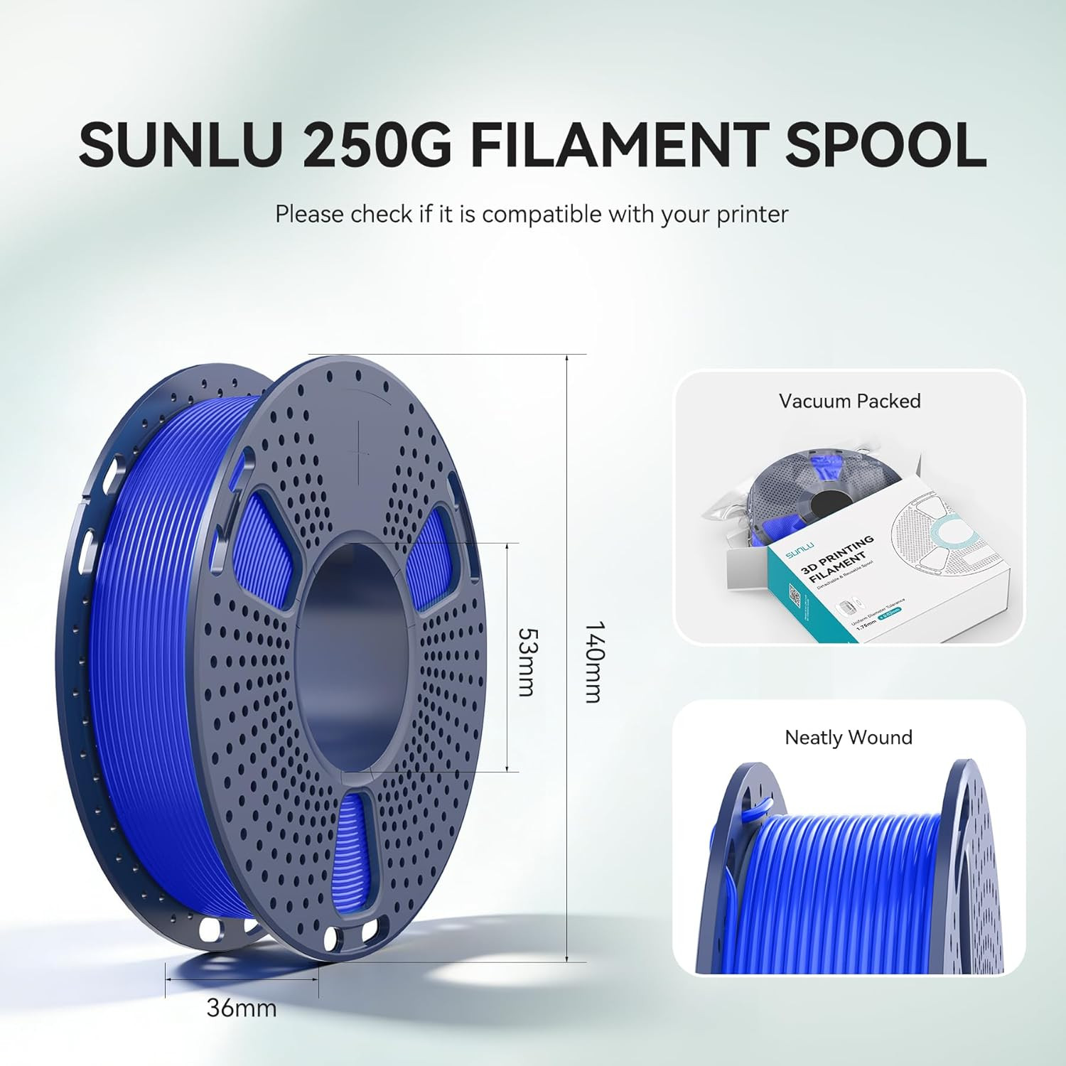 3D Printer Filament Bundle PLA Filament 1.75Mm, Individually Vacuum