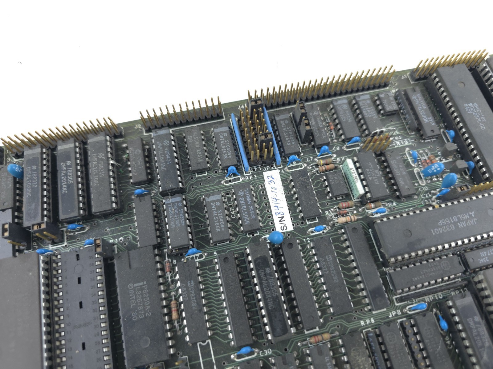 Vintage Octagon Computer Circuit Board Main Mother Chips Electronic