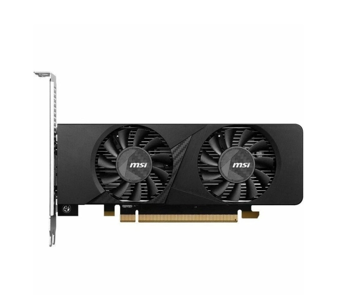 MSI NVIDIA GeForce RTX 3050 6GB GDDR6 Low-Profile OC Graphics Card with Dual Fan