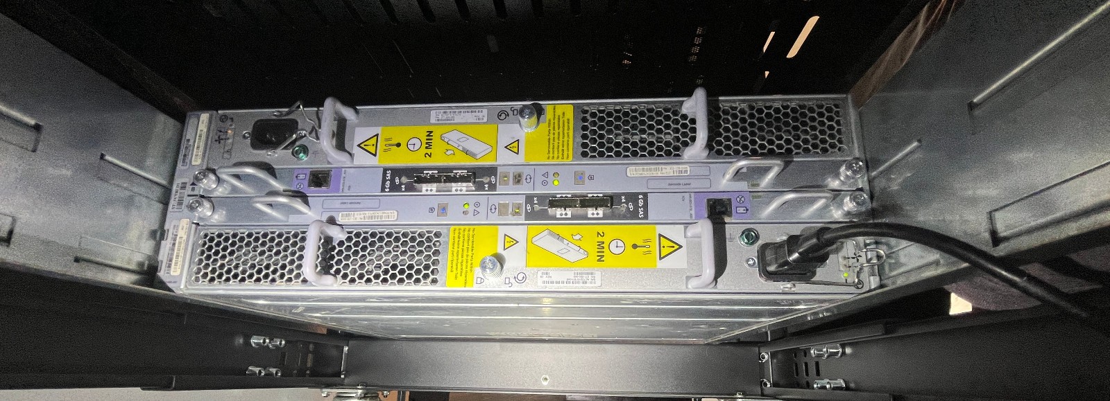 EMC KTN-STL3 15-Bay Disk Array w/Caddies/Interposers/Rails/LSI SAS Card+Cable