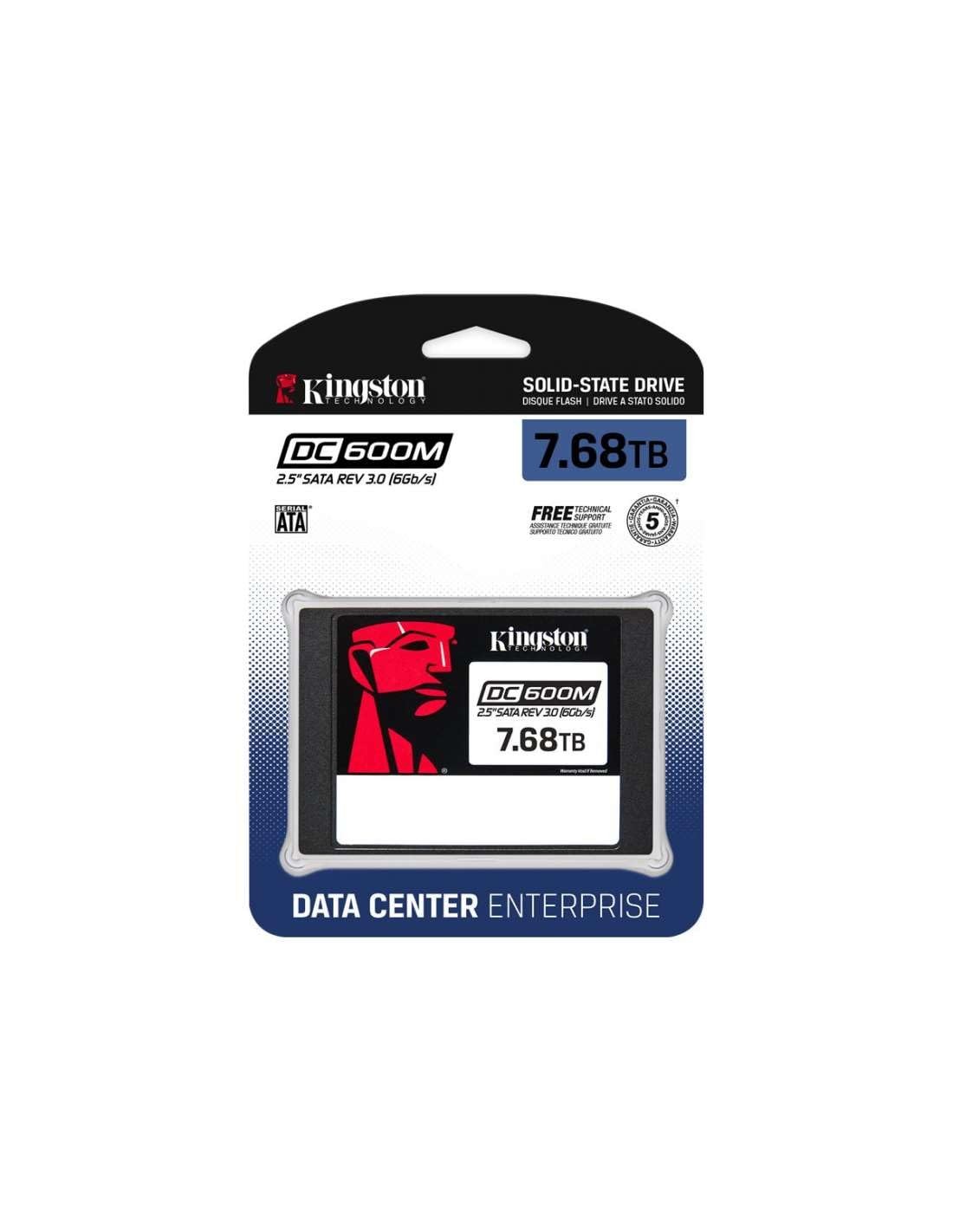 Kingston 7680G DC600M (Mixed-Use) 2.5 Enterprise SATA SSD