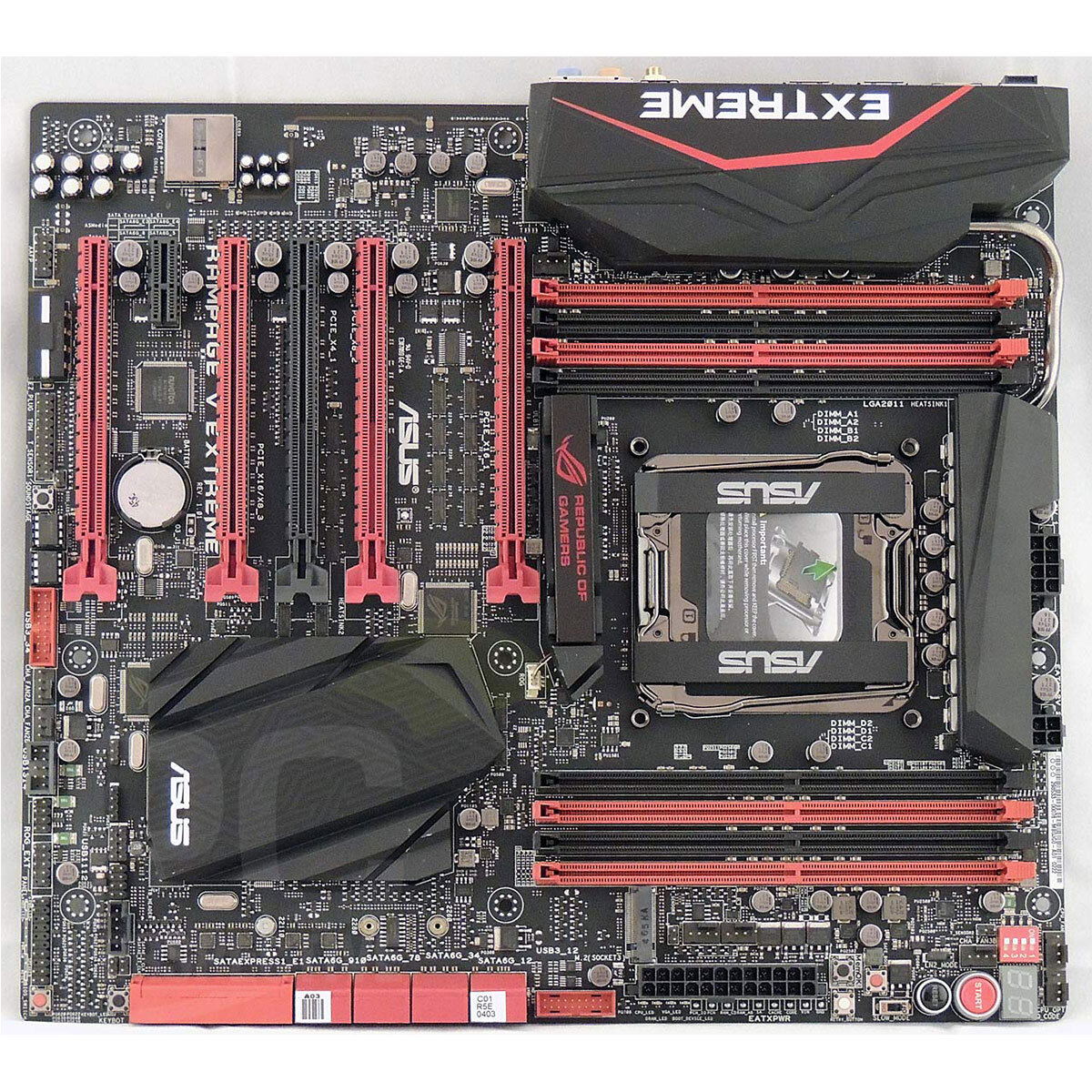 ASUS RAMPAGE V EXTREME X99 Motherboard LGA 2011-3 DDR4 USB 3.0 On-Board Audio