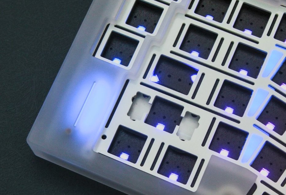 Slice Mechanical Keyboard Kit Tri Mode Alice68 Acrylic Keyboard