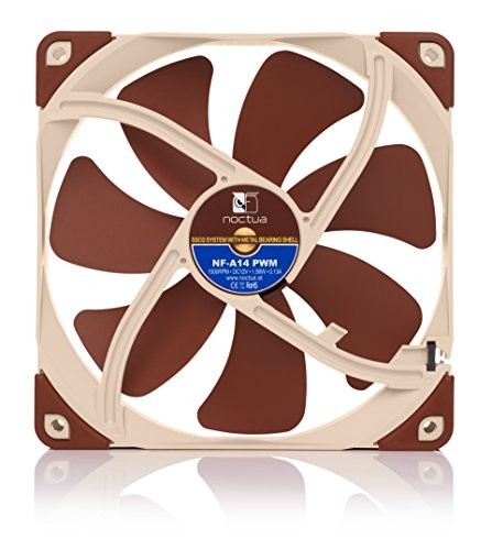 PC Case Fan 140mm PWM 4-Pin Quiet Cooling 1500 RPM Low Noise Adapter Cable