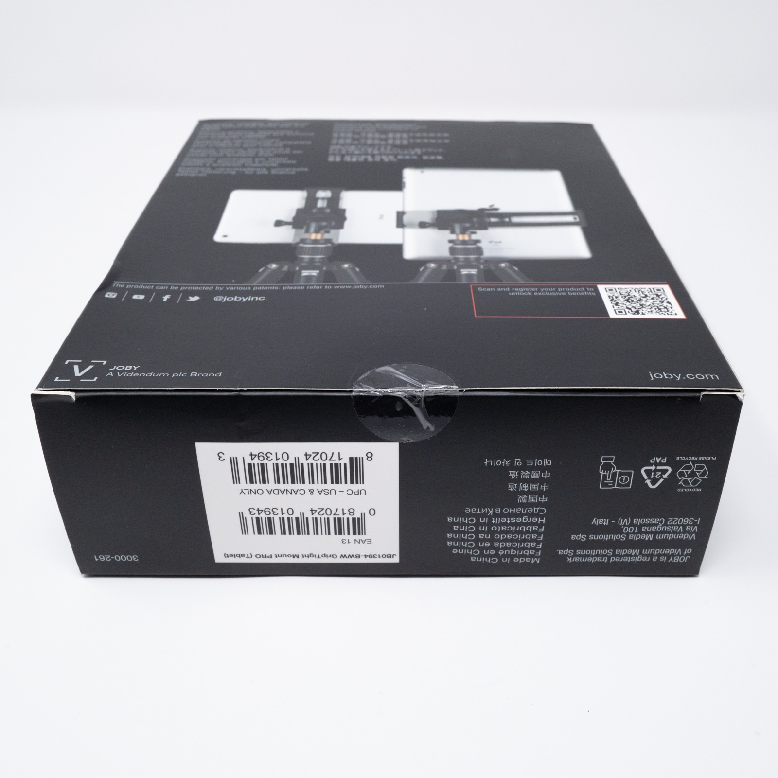 JOBY for Tablets GripTight Mount PRO Tablets 7-10 inches, Locking Mount JB01394