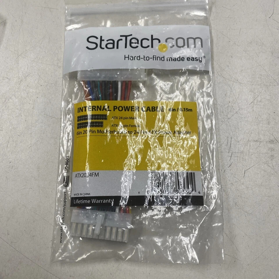StarTech.com 6in 20 Pin Motherboard to 24 Pin ATX Power Adapter – M/F (ATX2024FM