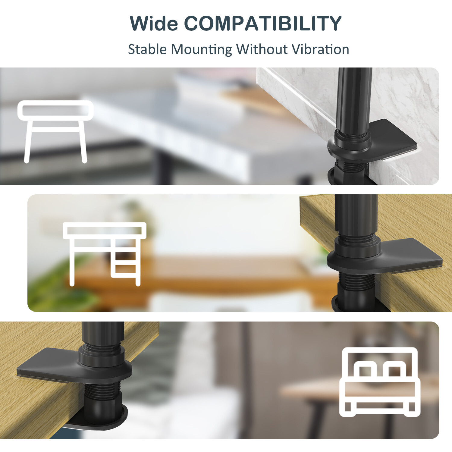 For Apple Samsung PAD Universal Lazy Mount 360º Flexible Gooseneck Tablet Holder