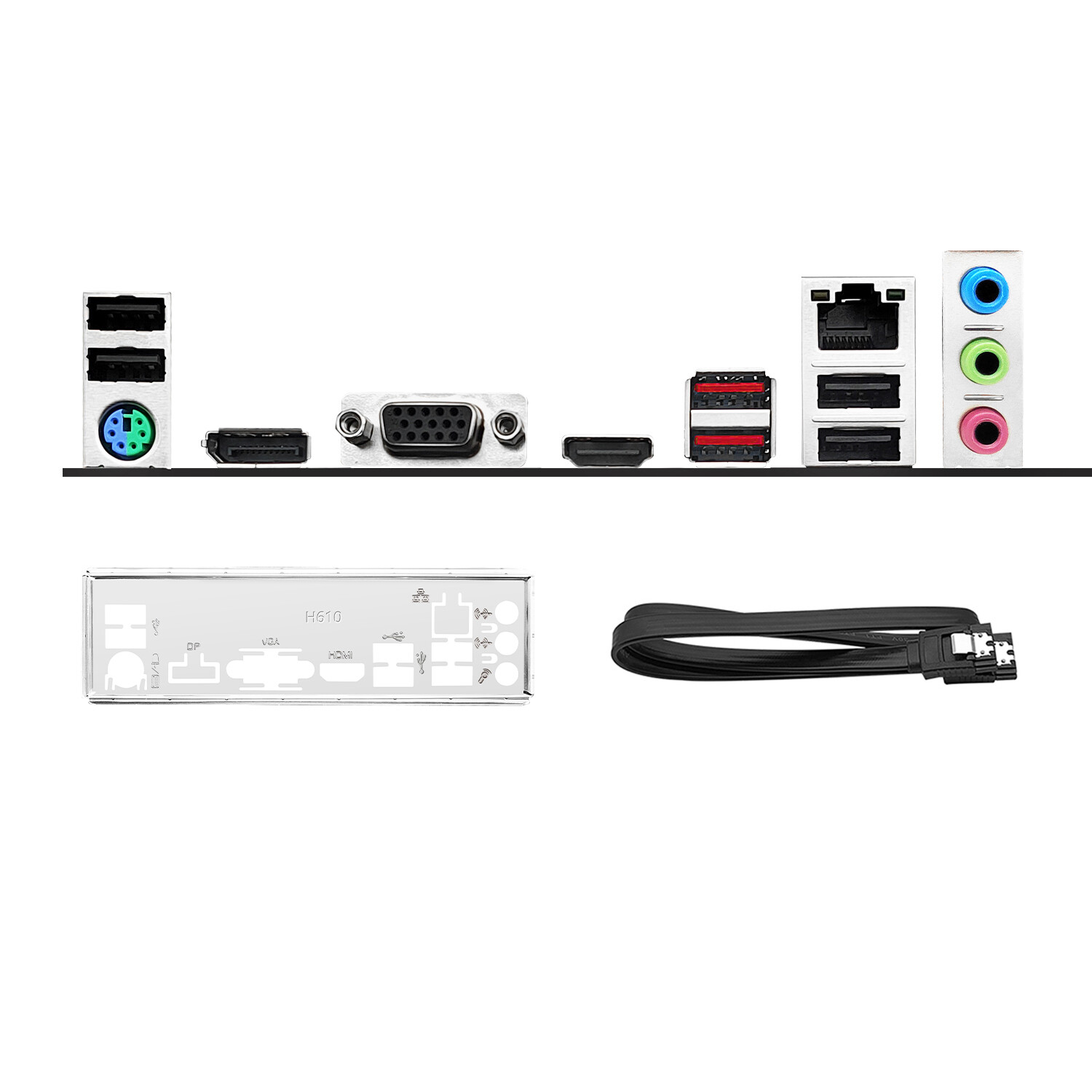 LGA 1700 H610 Motherboard Dual NVME M.2 WIFI M.2 DDR4 USB 3.0 On-Board Audio
