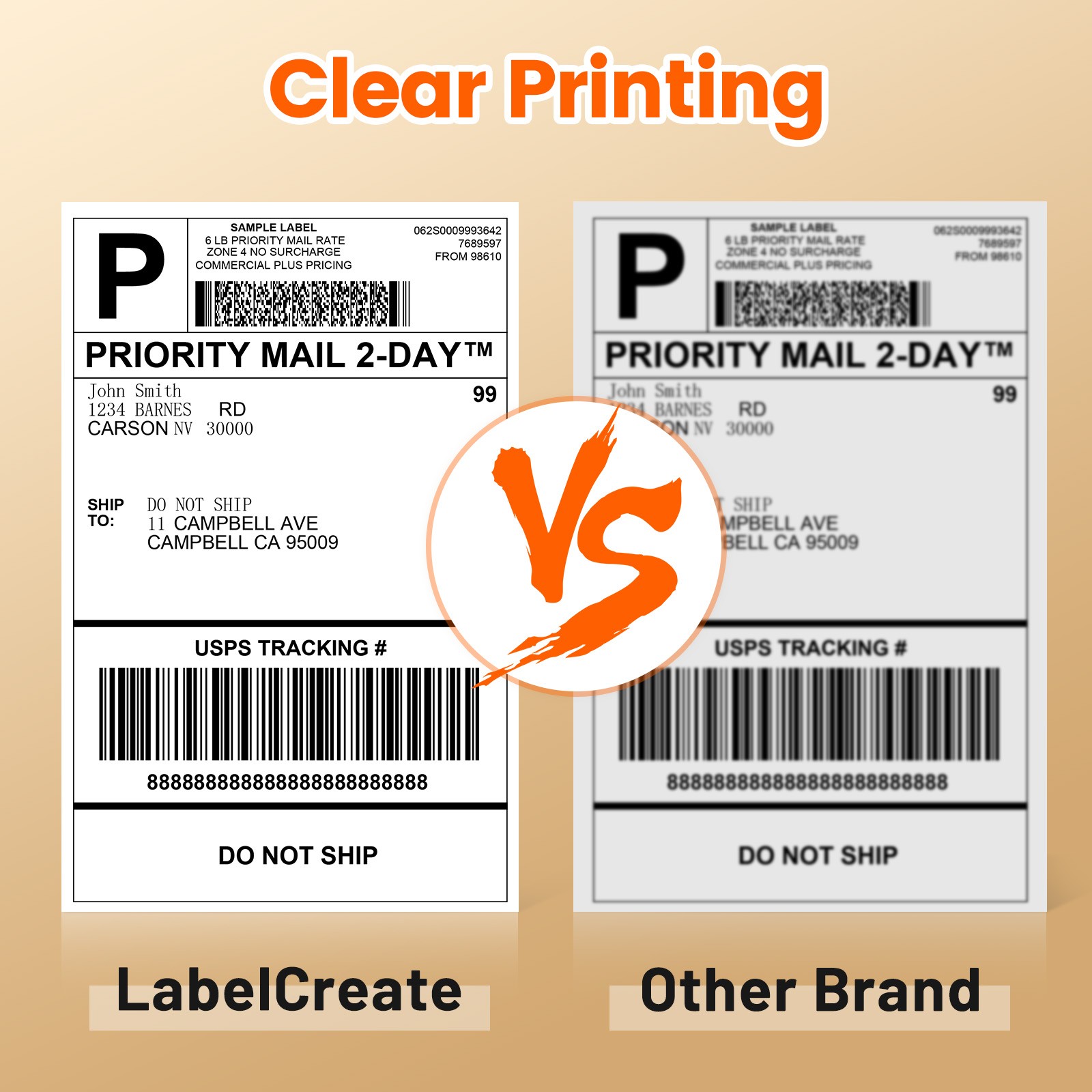 Phomemo 4X6 Thermal 250 Label Rolls for D450BT Shipping 100*150mm Label Printer