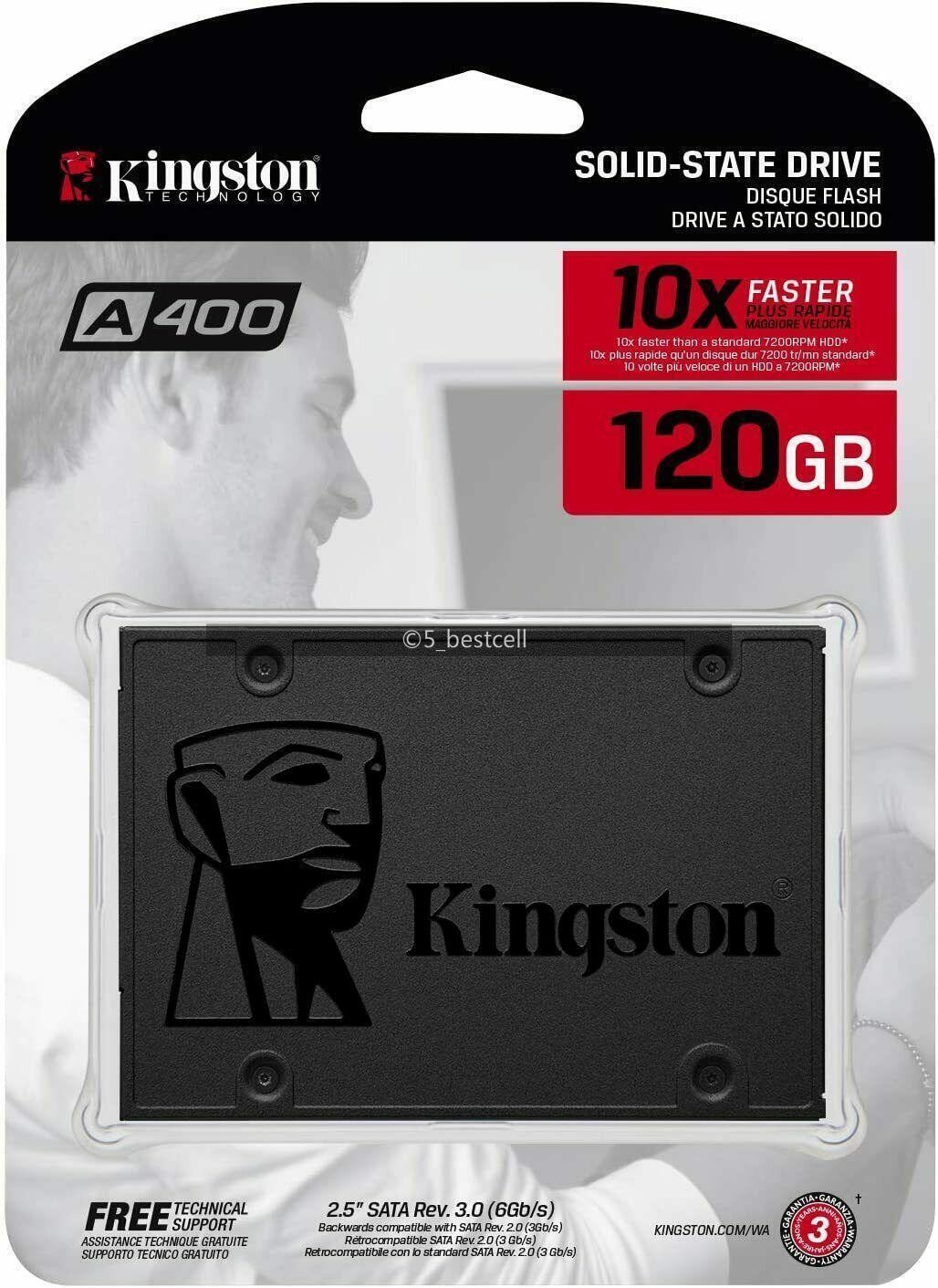 Kingston SSD A400 2.5″ 120GB/240GB/480GB/960GB SATA3 Solid State Drive Lot