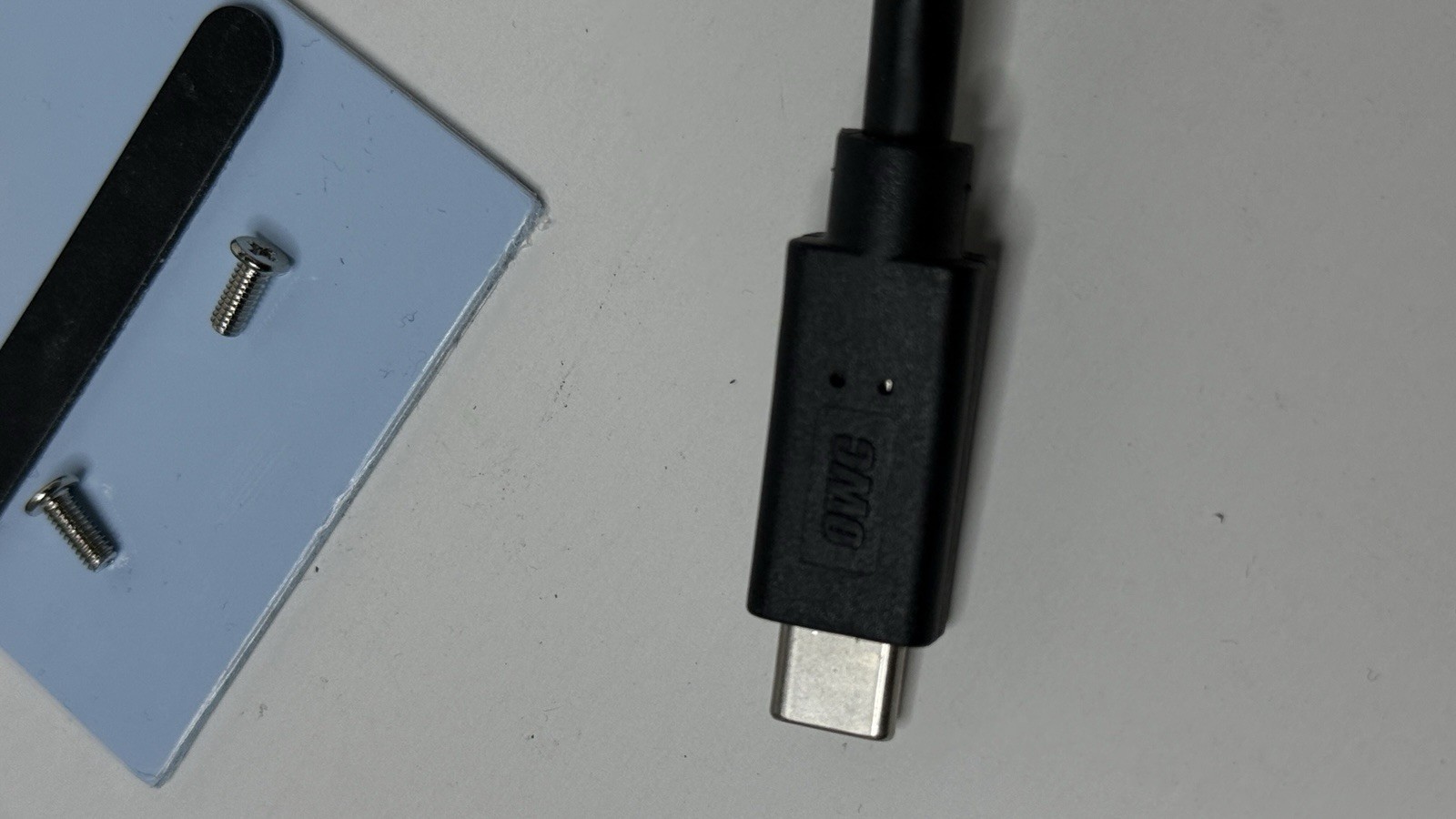 OWC Express 1M2 USB4 Portable NVMe M.2 External SSD Enclosure, Silver. 40 gb/s