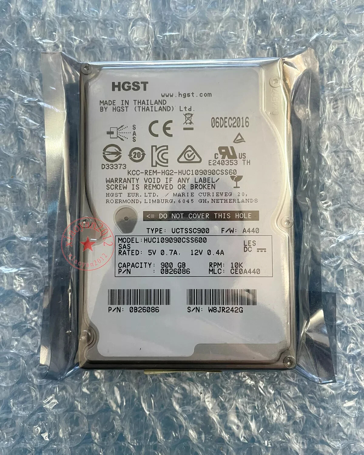 HUC109090CSS600 900GB 10K 2.5″ 6Gb/s 64M SAS HDD Hard Drive
