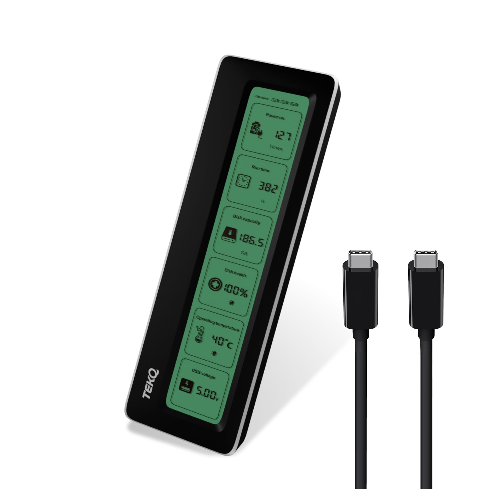 DashDrive M.2 USB 3.2 SSD Enclosure 10Gbps Fits NVMe/NGFF Up To 1000MB/s Mac