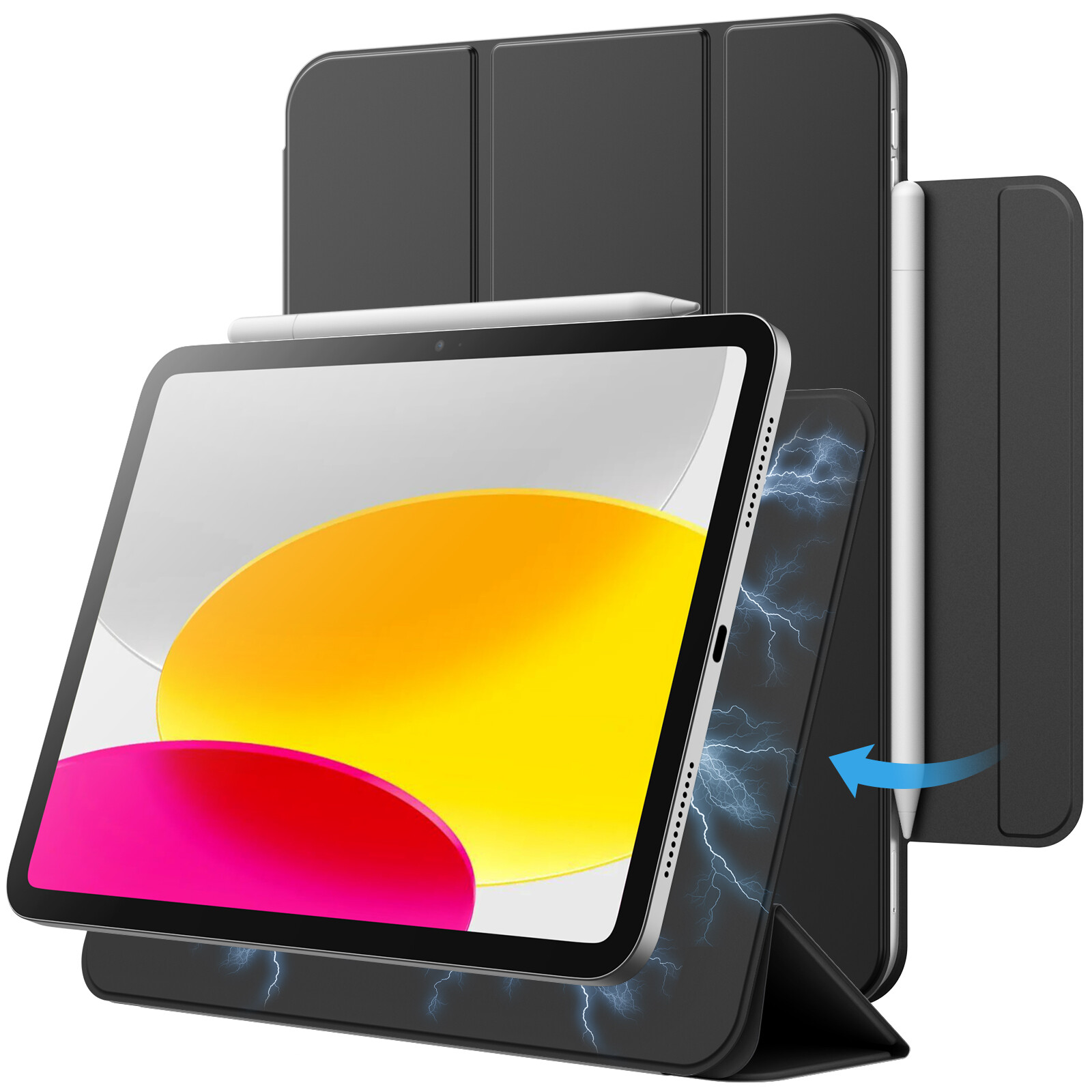JETech Magnetic Case for iPad 10 (10.9-Inch, 2022 Model), Auto Wake/Sleep