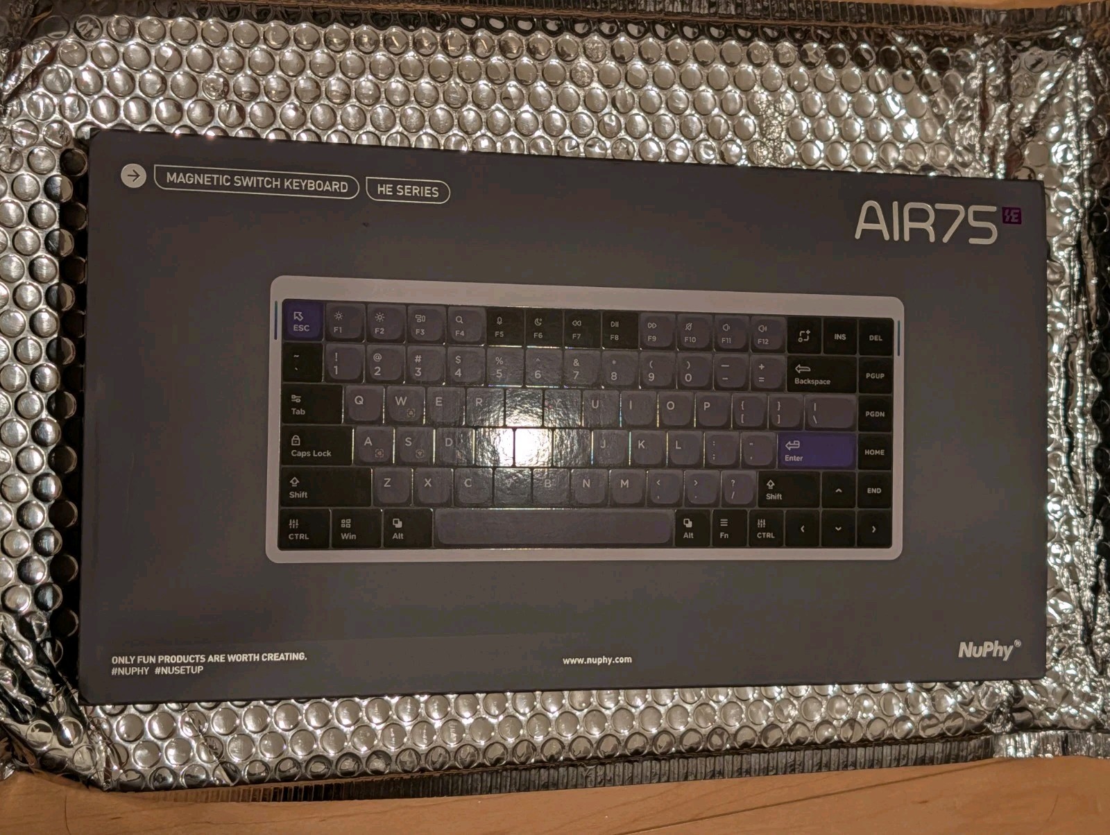 NuPhy Air75 HE Magnetic Switch Gaming Keyboard (Wired, Magnetic Jade)
