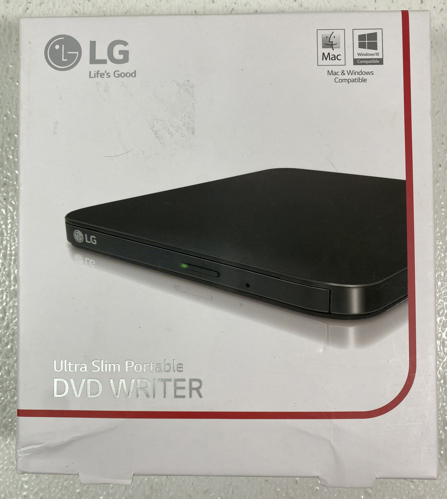 LG Ultra Slim Portable Dvd Writer SP80NB80 For Mac & Windows New Sealed