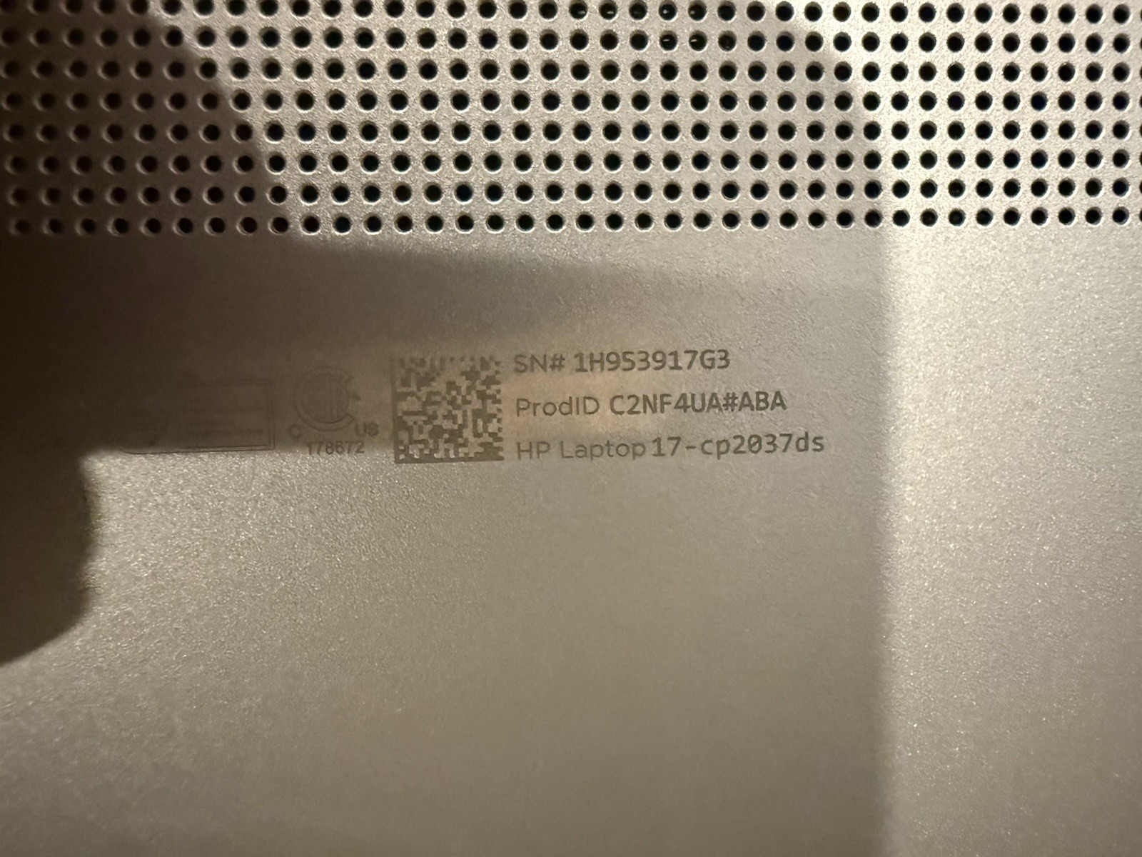 Hp Laptop 17 Cp2037Ds