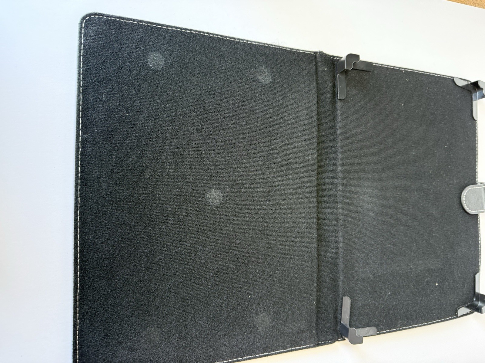 Universal Black Synthetic Leather Bluetooth Keyboard Folio Case for Tablet