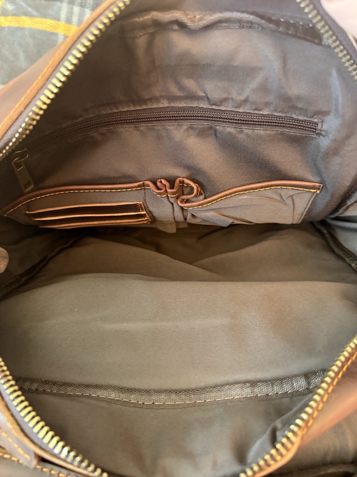 Genuine Leather Laptop Backpack Men Vintage Travel Rucksack Luxury Brown Bag
