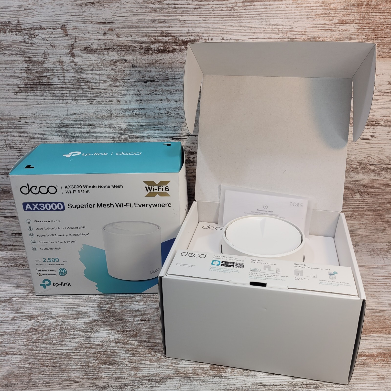 TP-Link Deco X50 AX3000 Wi-Fi 6 Whole Home Mesh Router Single Unit