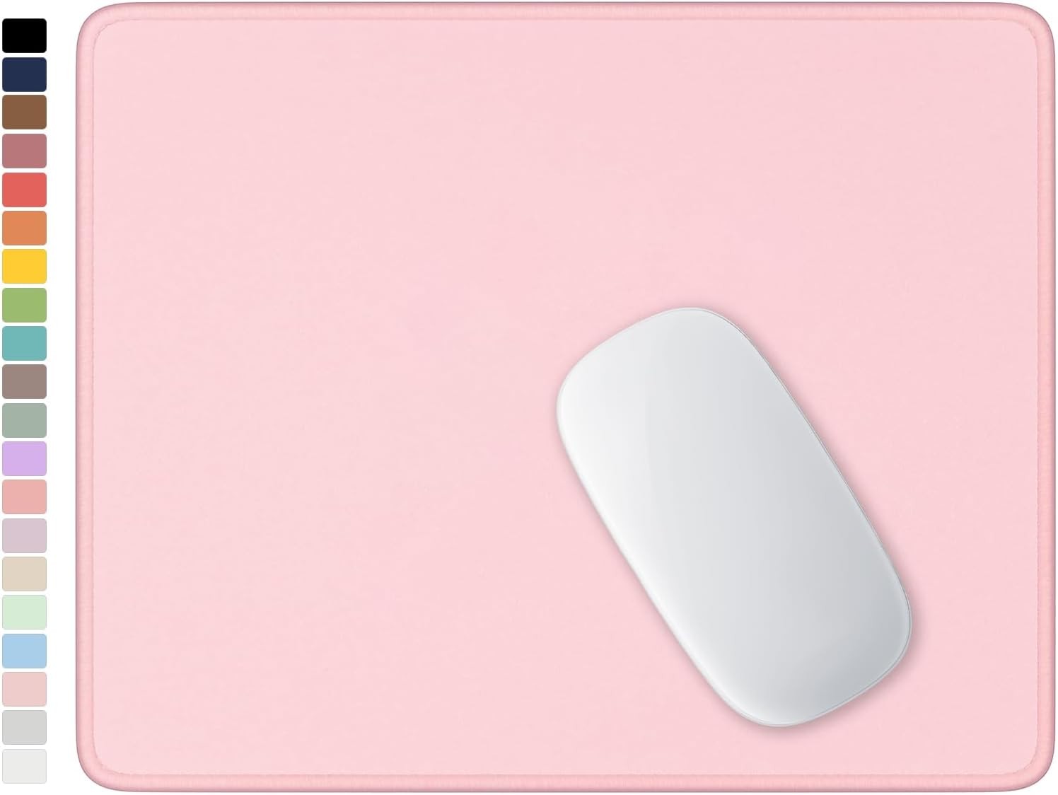 Mouse Pad, Premium-Textured Square Mousepad 10.2 x 8.3 Inch, Stitched Edge