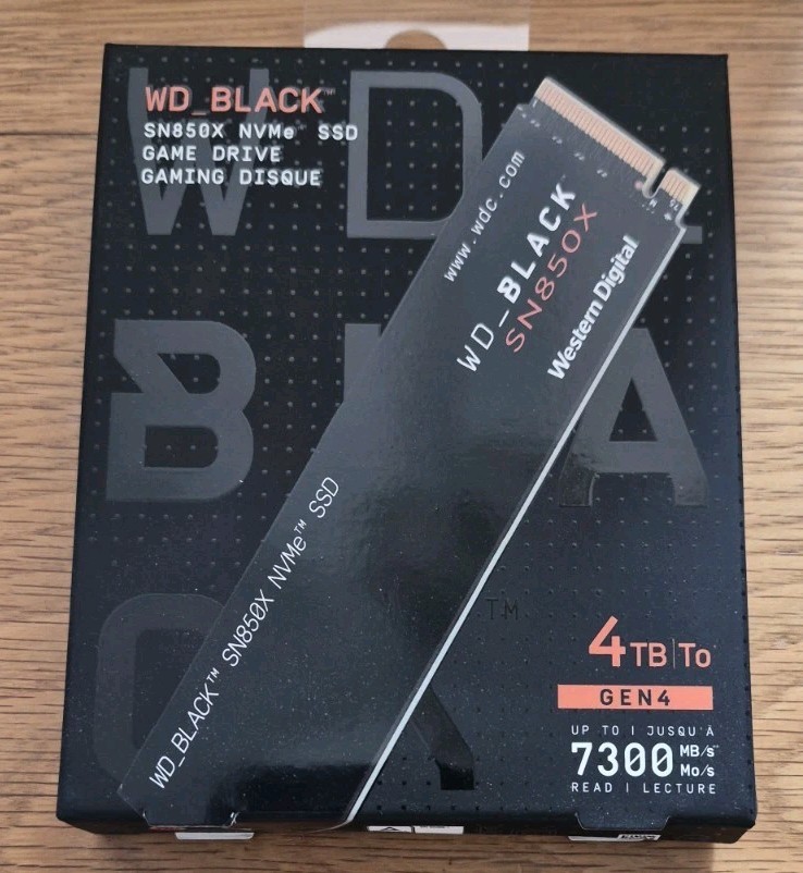 WD BLACK SN850X NVMe Internal SSD 4TB Game Drive – NEW Factory Sealed FREE SHIP