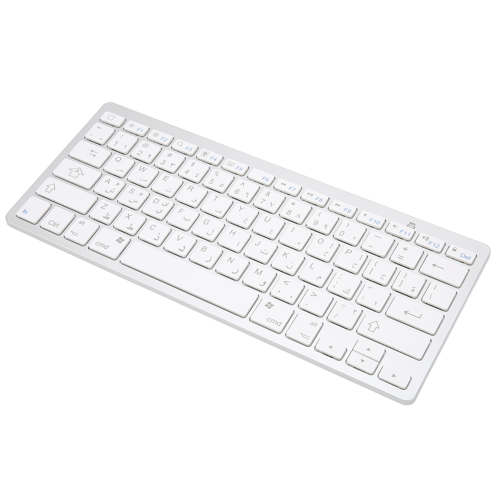 Arabic Wireless Keyboard Mini 78 Keys Ultra Thin Portable White Computer Key Fit