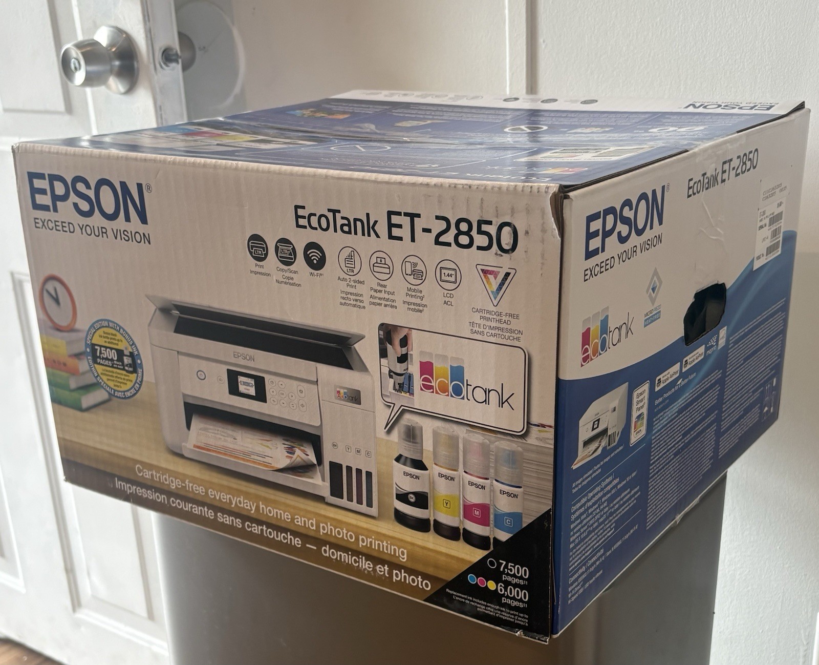 Epson EcoTank ET-2850 Wireless Color AIO Cartridge Free Supertank Printer