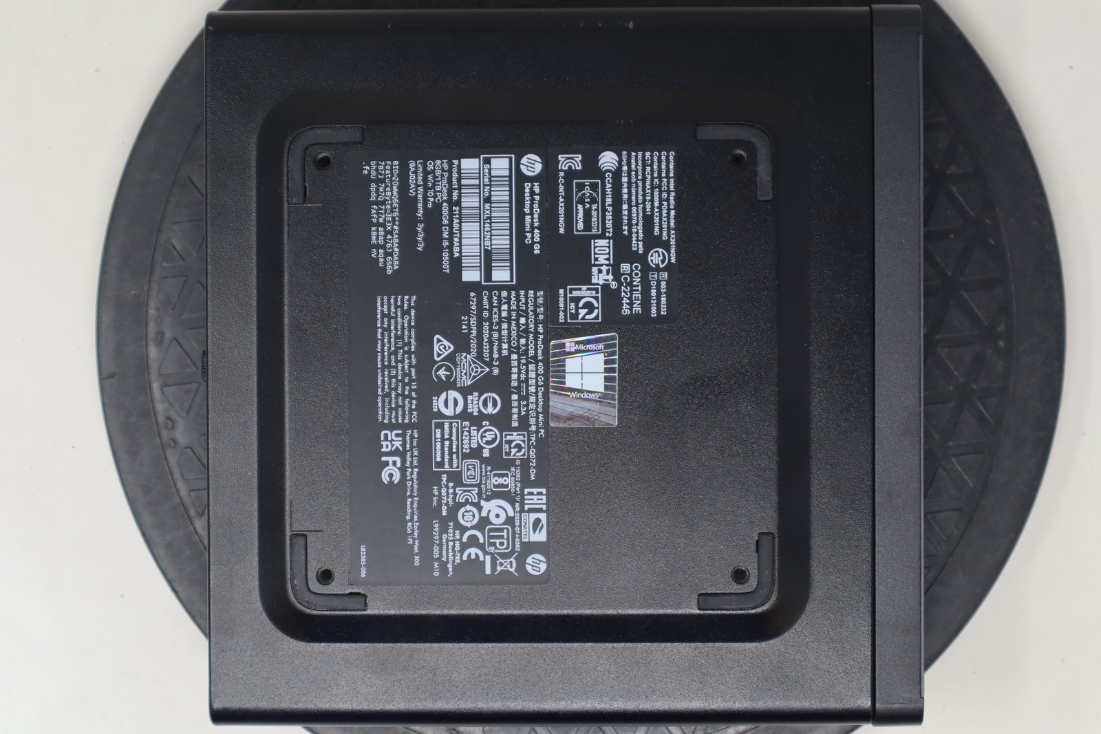 HP ProDesk 400 G6 Desktop 10th Gen i5 8GB RAM 256GB NVMe Win 11 Pro