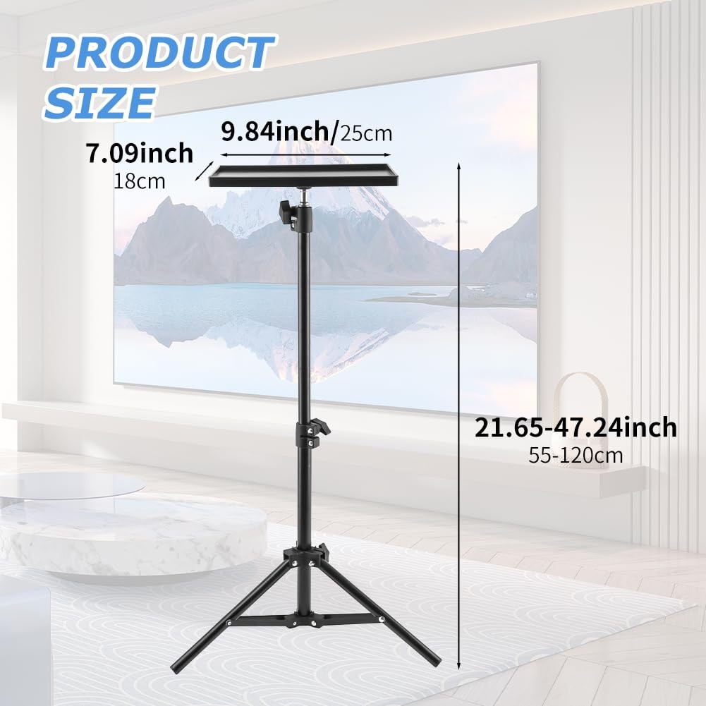 Tripod Stand Adjustable Laptop Projector Stand 21-47 Inch