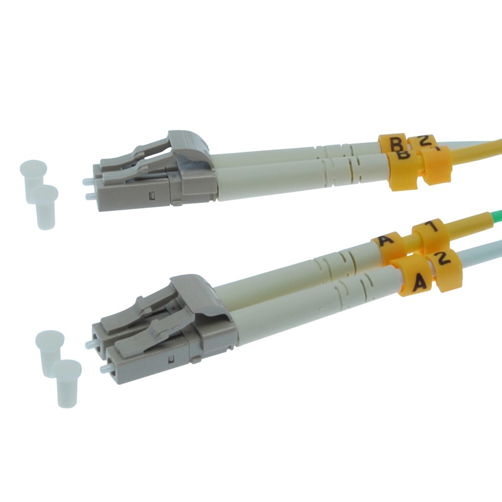 2M 6FT LC to LC OM3 10Gbps Duplex 50/125 Multi Mode Fiber Optic Optical Cable