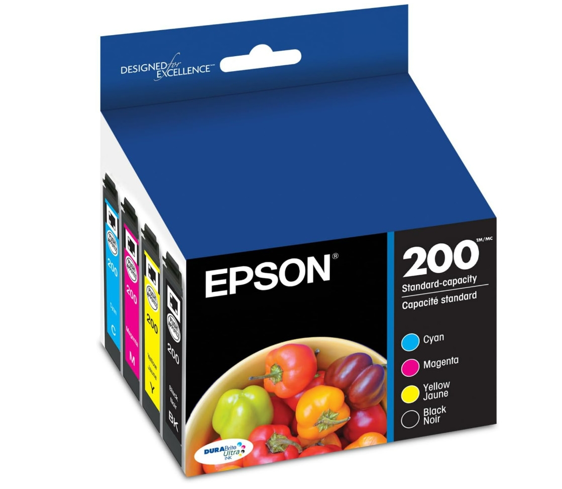 Epson 200 4pk Combo Ink Cartridges – Black/Cyan/Magenta/Yellow (In Date) NEW !!!